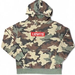 Levi's Green and Brown Camo Hoodie